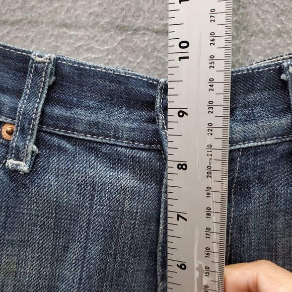 7 For All Mankind Women Jeans 30 Denim Bootcut‎ Pockets Mid Rise 28" Inseam READ - Picture 6 of 11